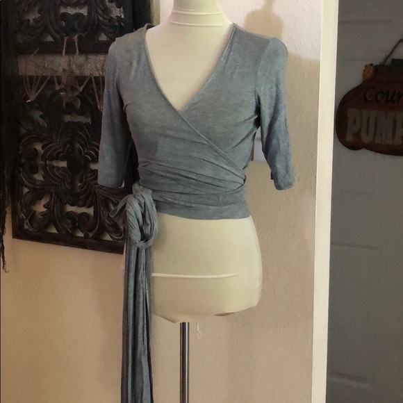 ballet style wrap top